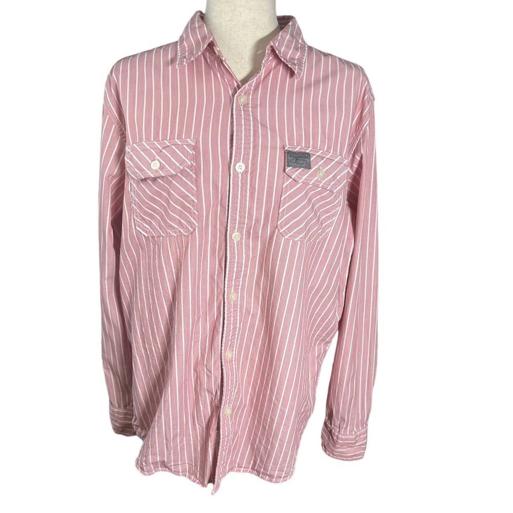 3/$27 Men’s Slade Wilder Long Sleeve Button Down Shirt in Red, size Large